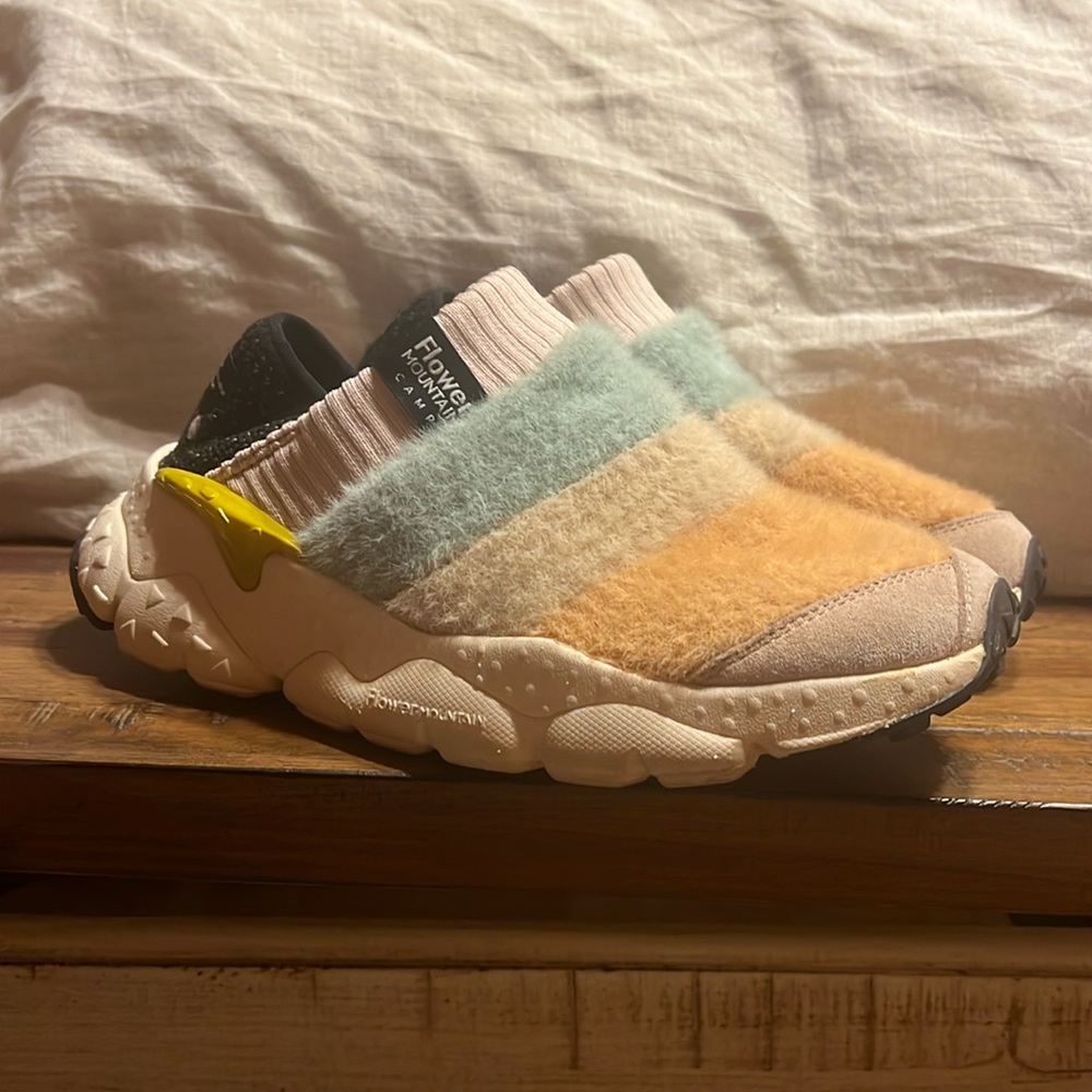 Anthropologie Flower Mountain Camp Slip-ons